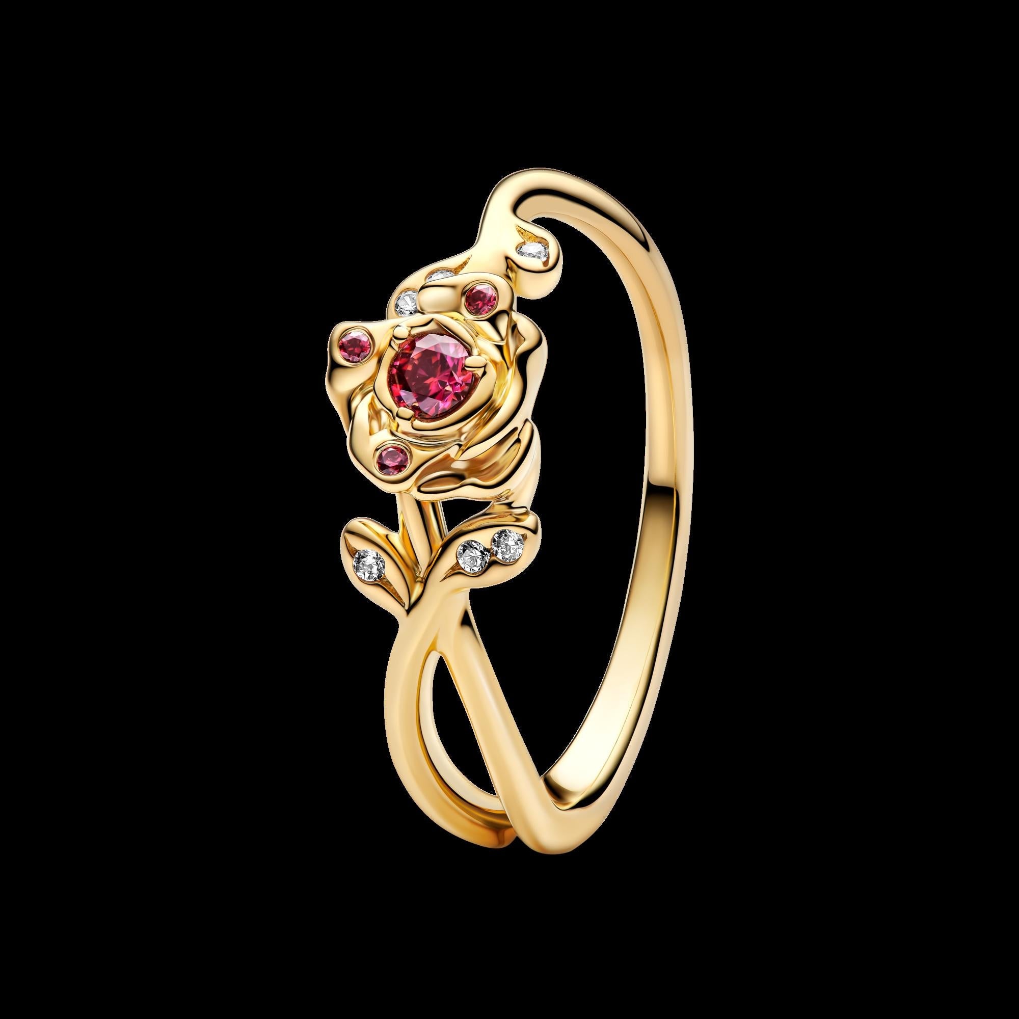 Disney Beauty and the Beast Enchanted Rose Ring
