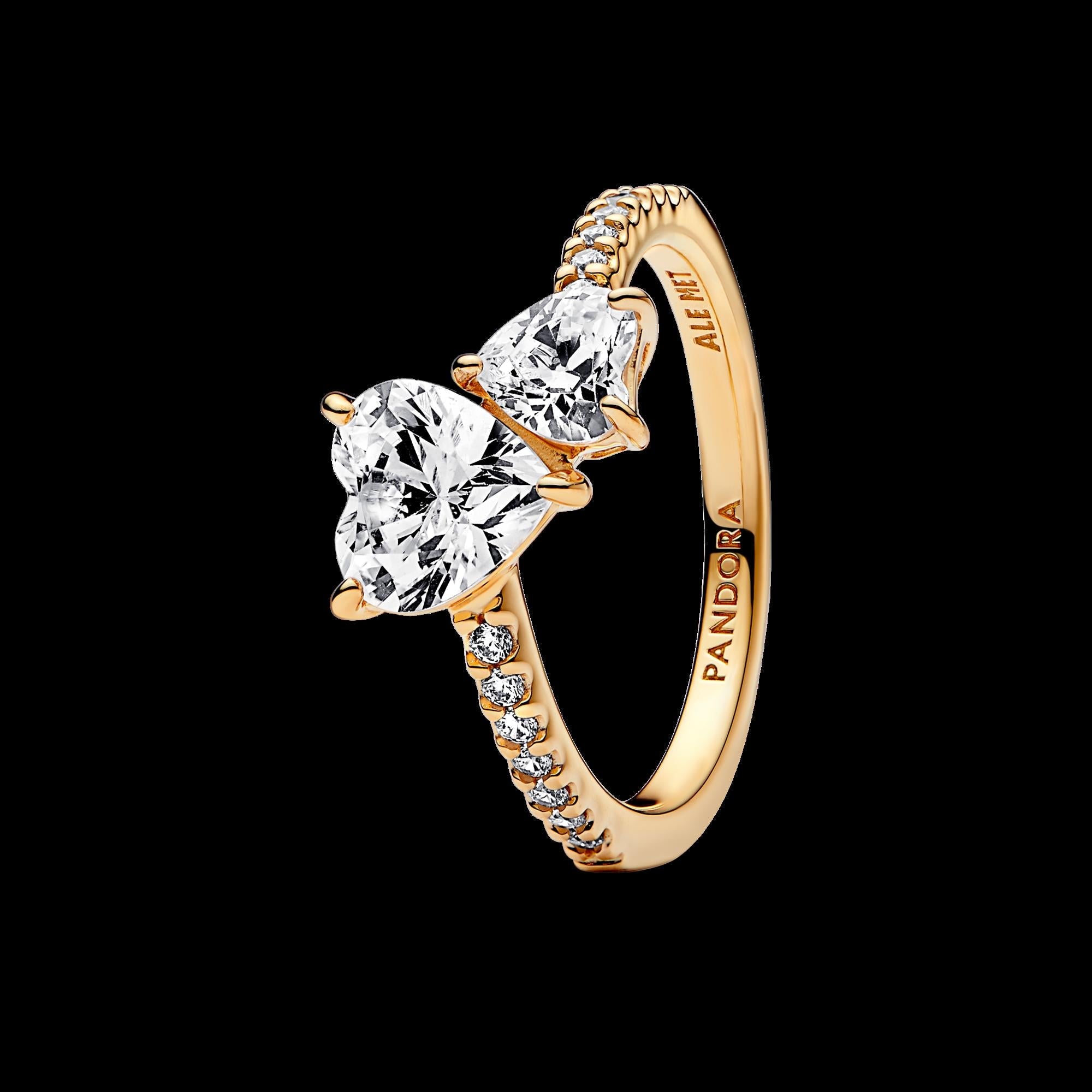 Elevated Pink Heart Ring