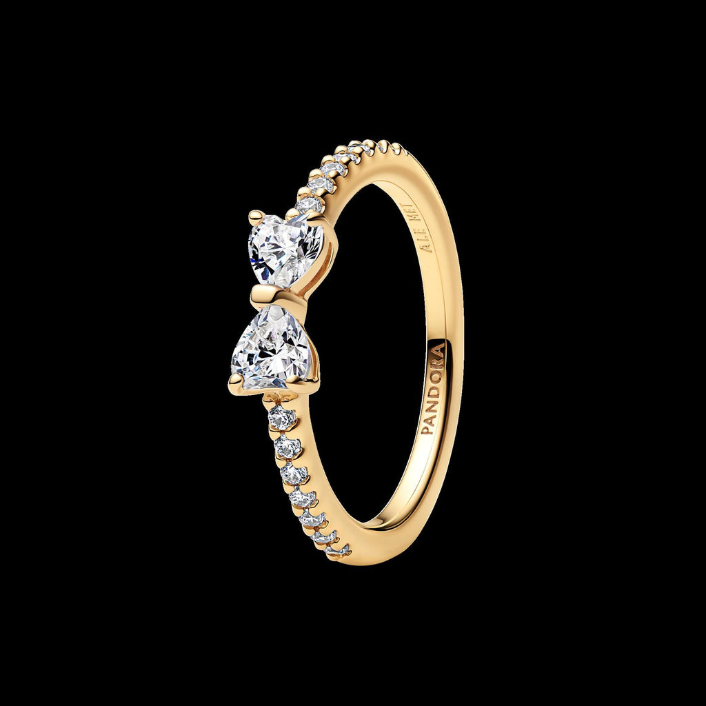 Engravable Heart Halo Ring