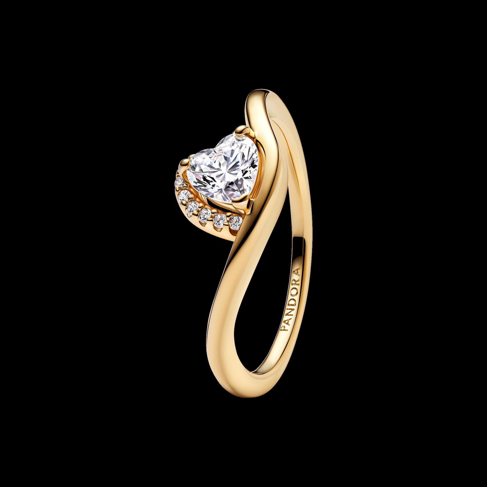Elevated Pink Heart Ring