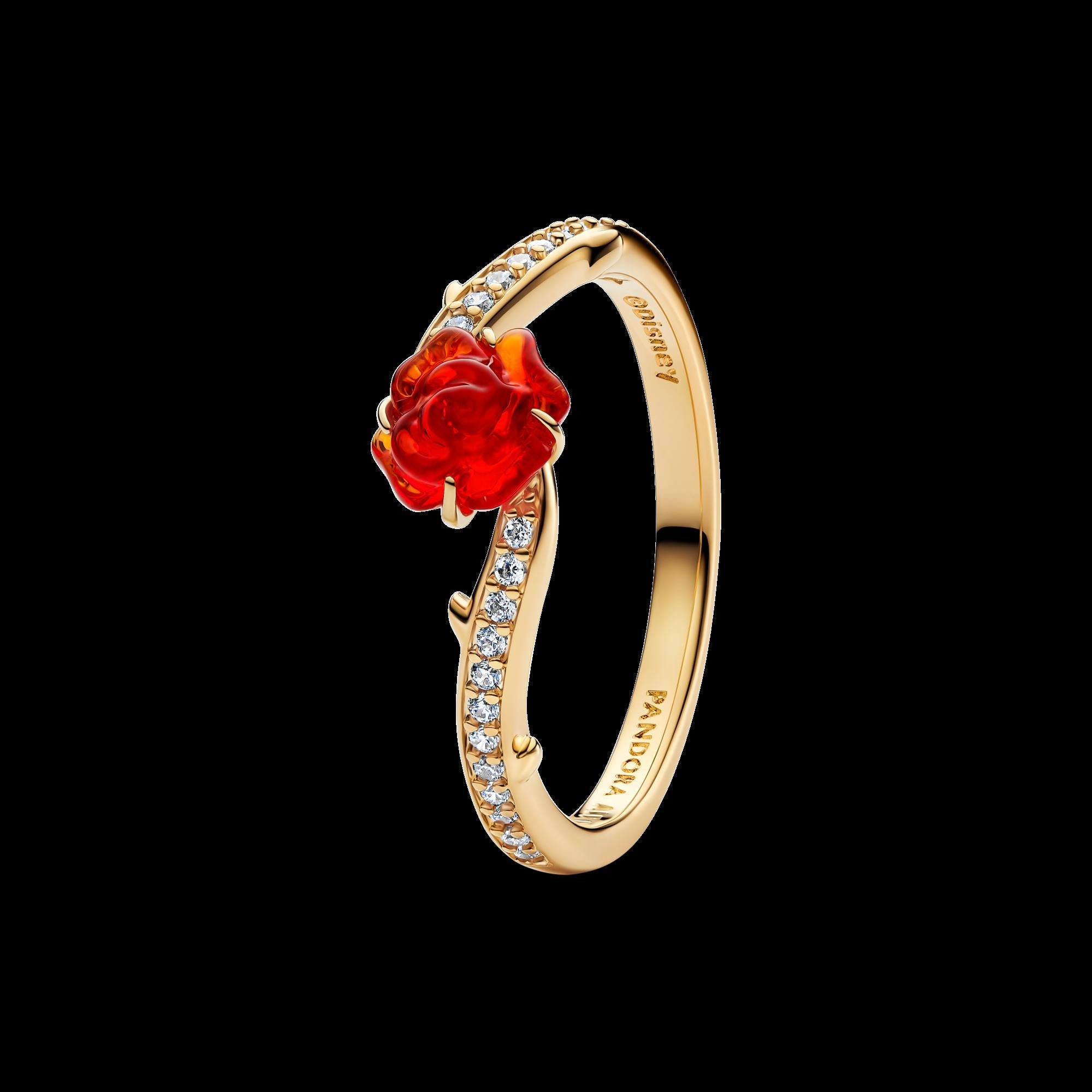 Disney Beauty and the Beast Enchanted Rose Ring