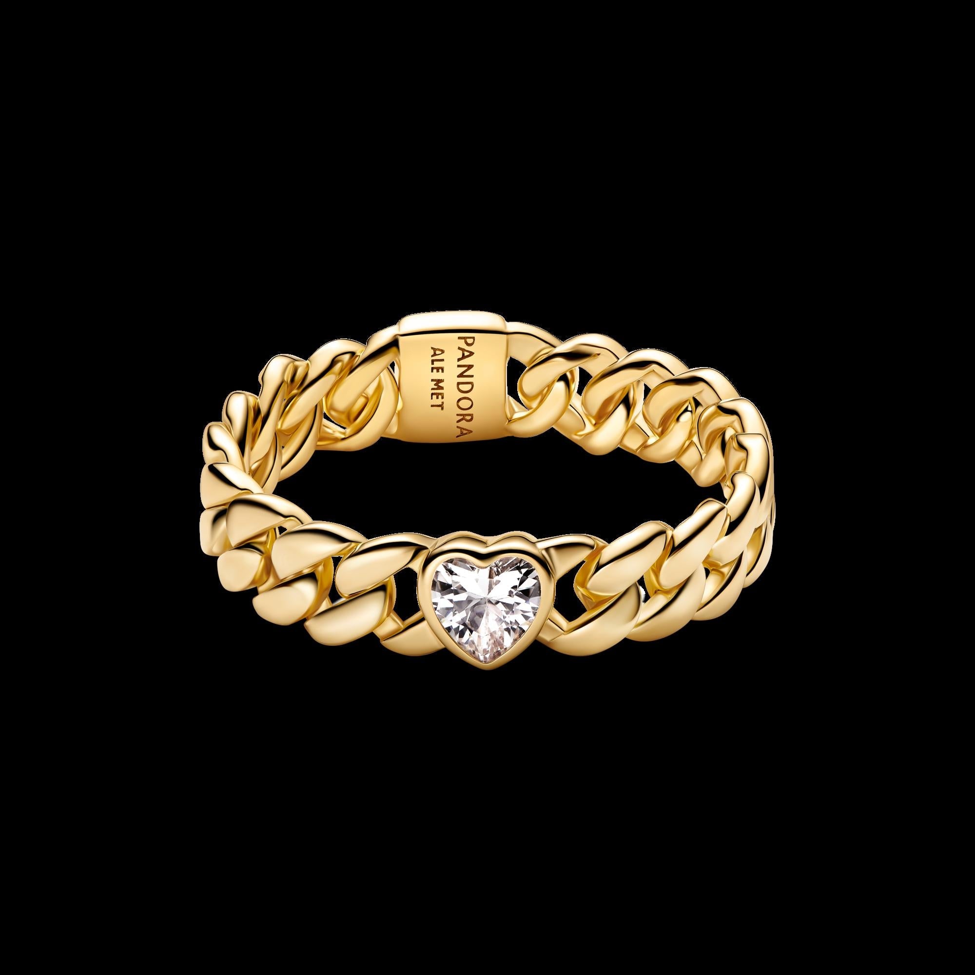 Sparkling Square Clear Halo Ring