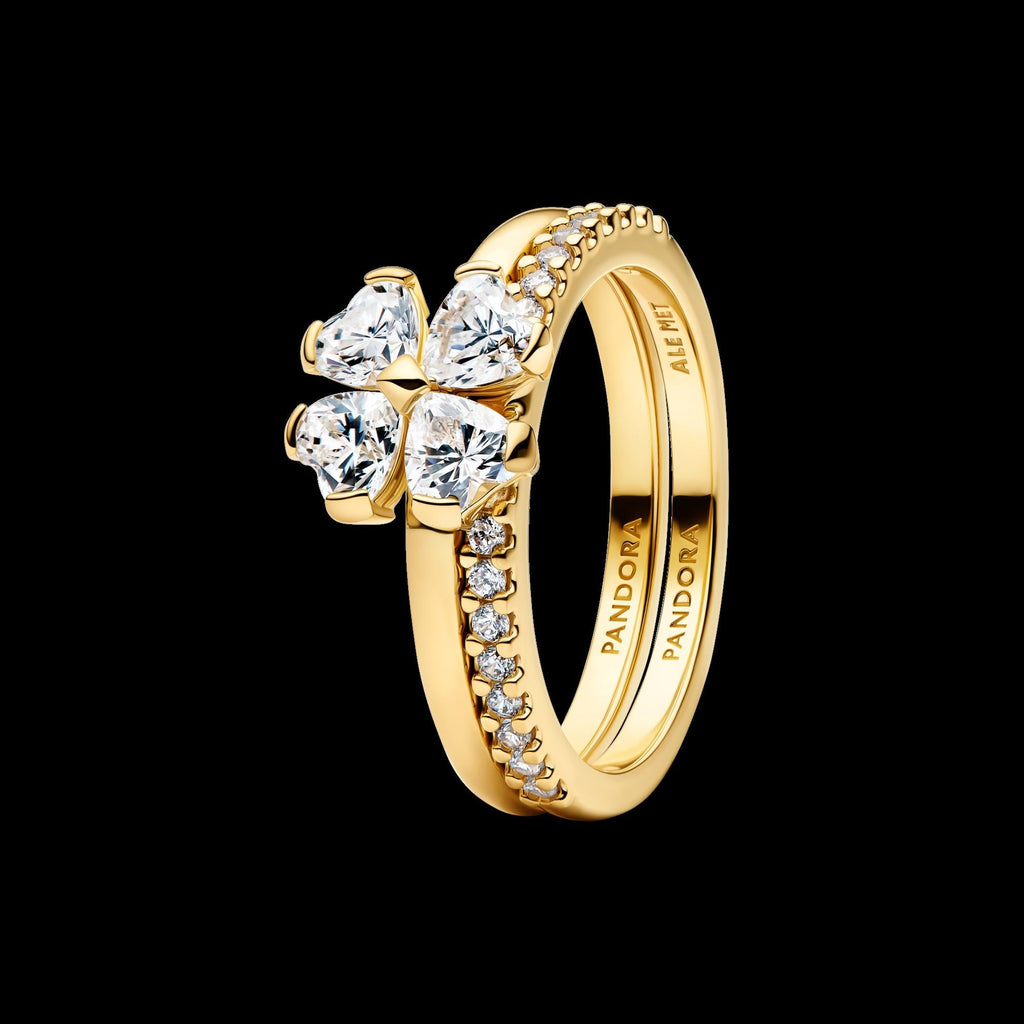 Engravable Heart Halo Ring