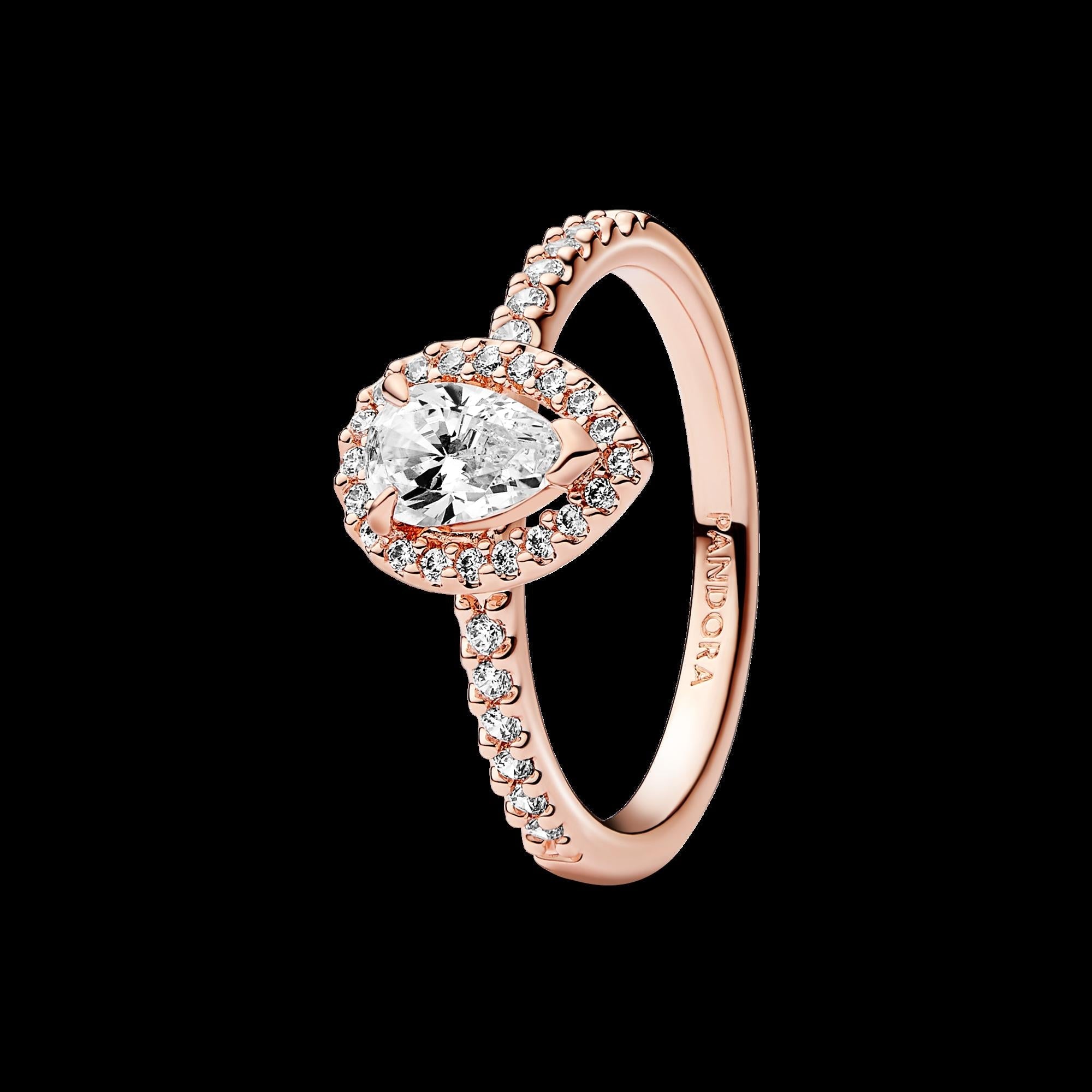 Sparkling Elevated Heart Ring