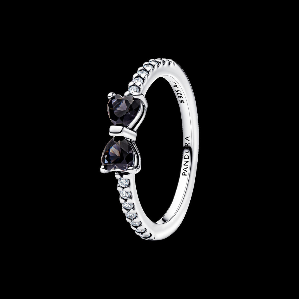 Sparkling Pink Bow Ring