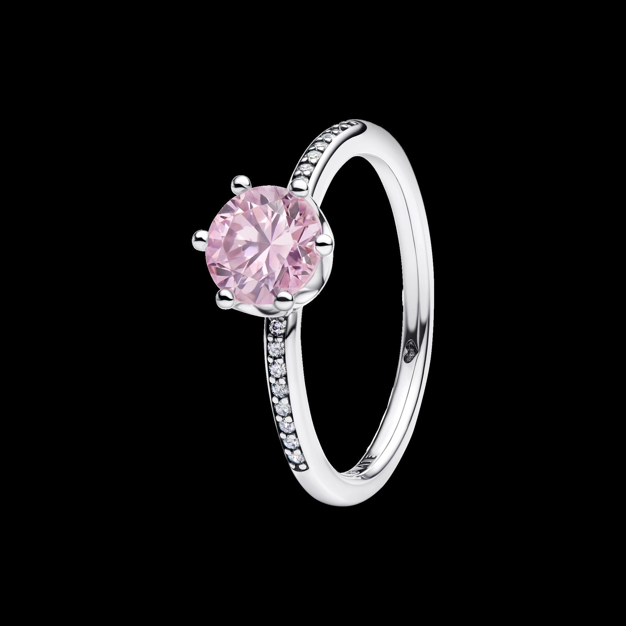Celestial Blue Sparkling Moon Ring