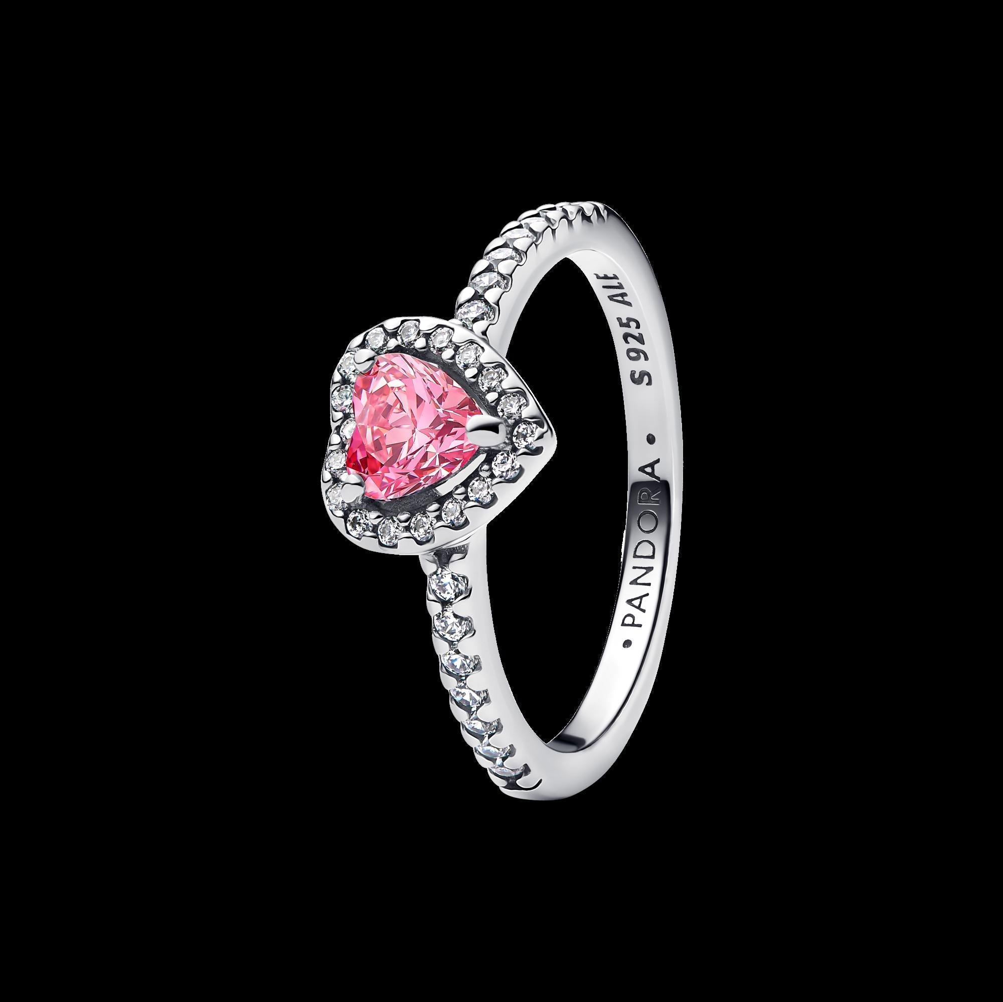 Sparkling Pink Bow Ring