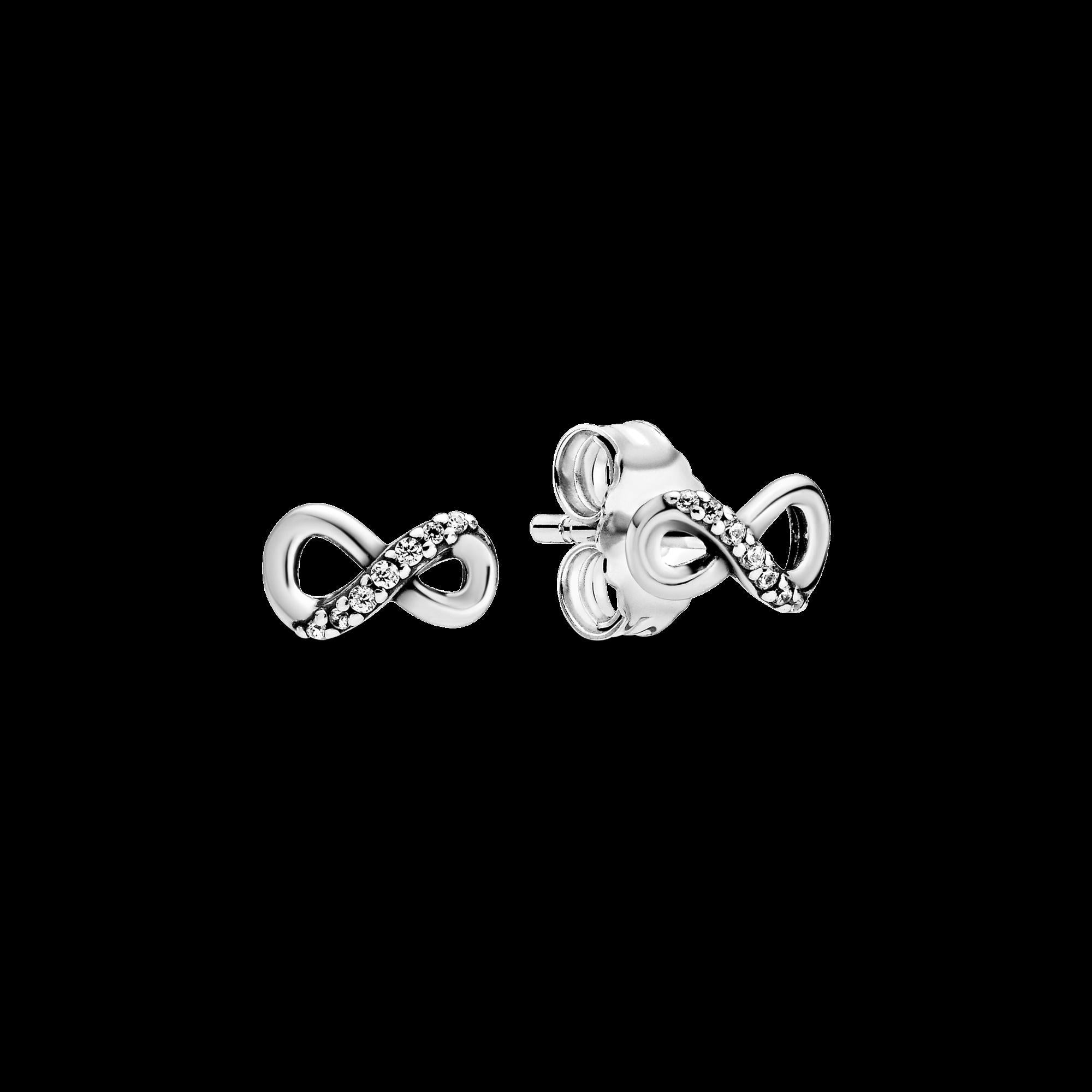 Sparkling Infinity Heart Collier Necklace