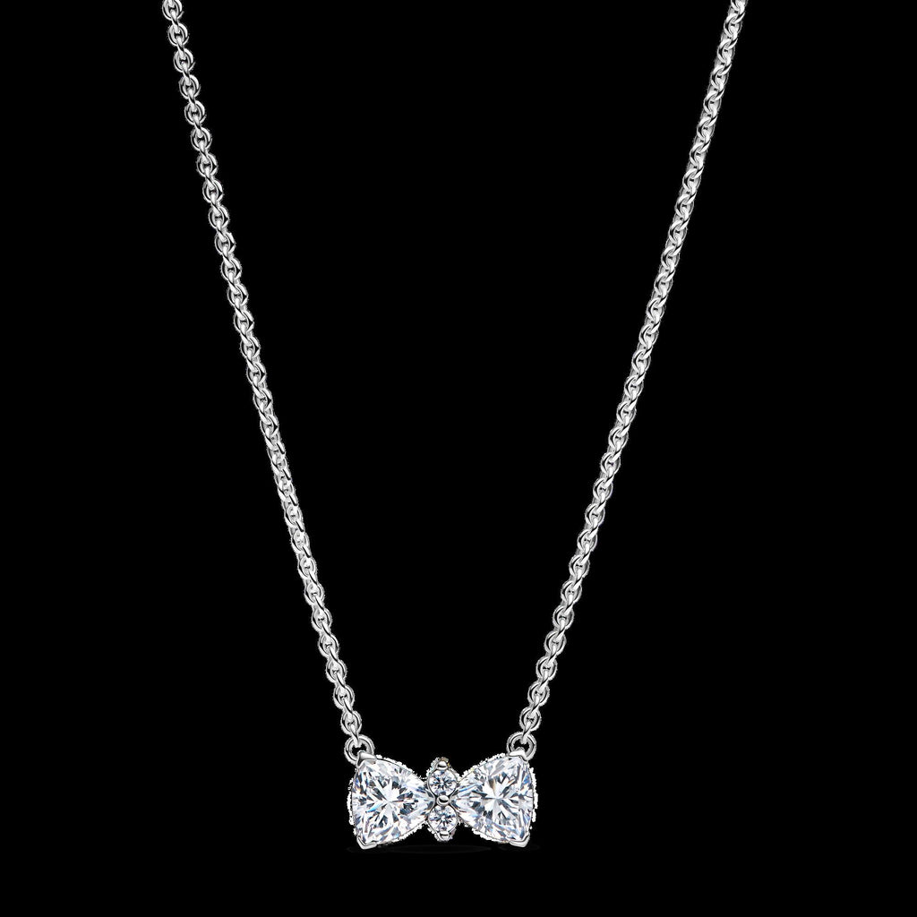 Sparkling Wishbone Heart Ring