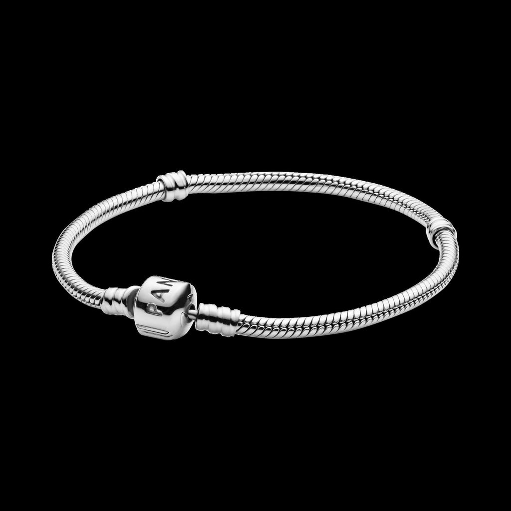 Pandora Moments Barrel Clasp Snake Chain Bracelet