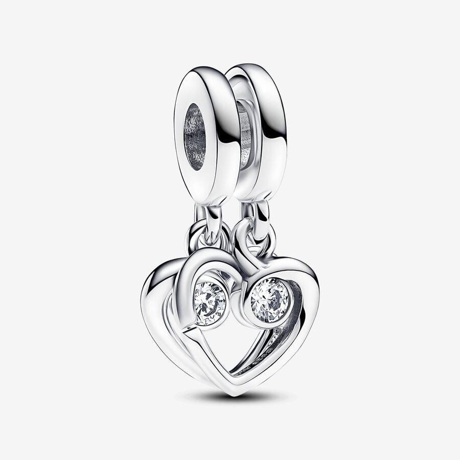 Sparkling Wishbone Heart Ring