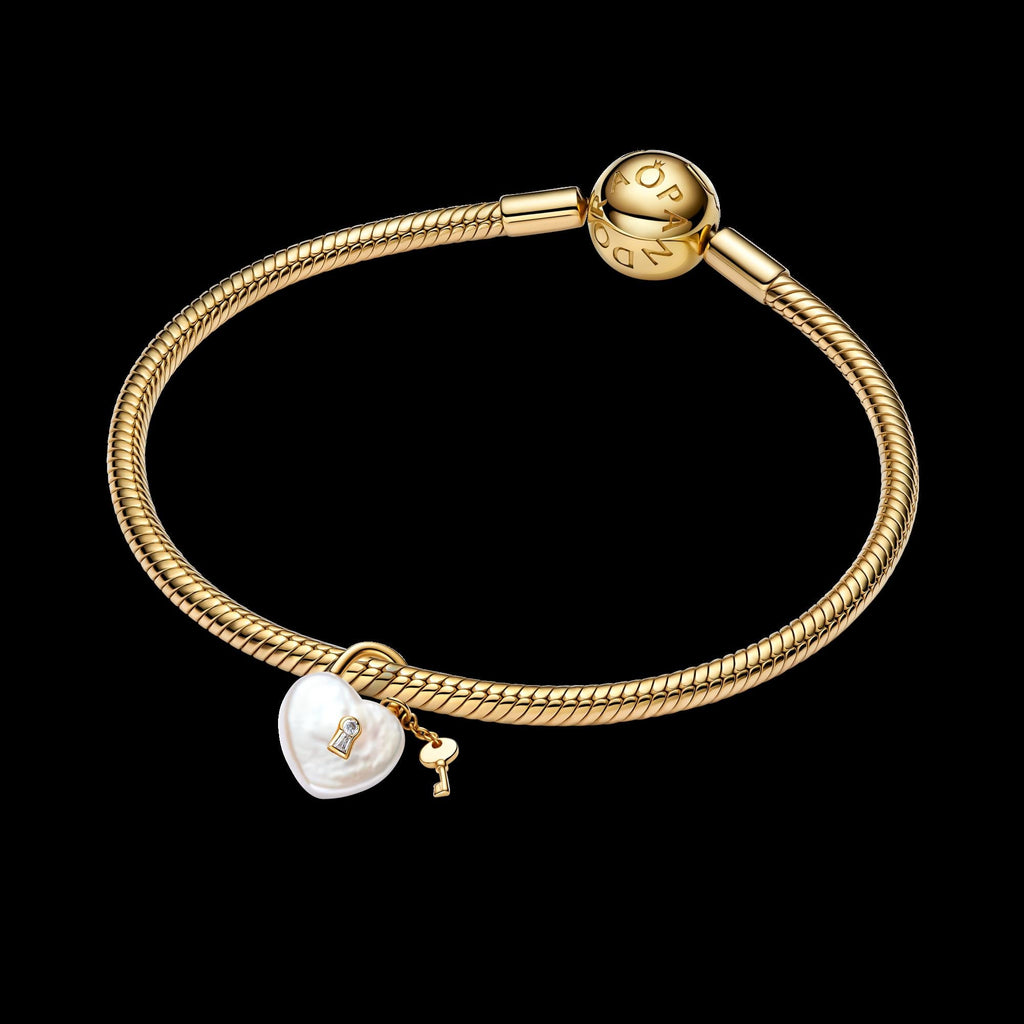 Treated Freshwater Cultured Baroque Pearl Mushroom Dangle Charm