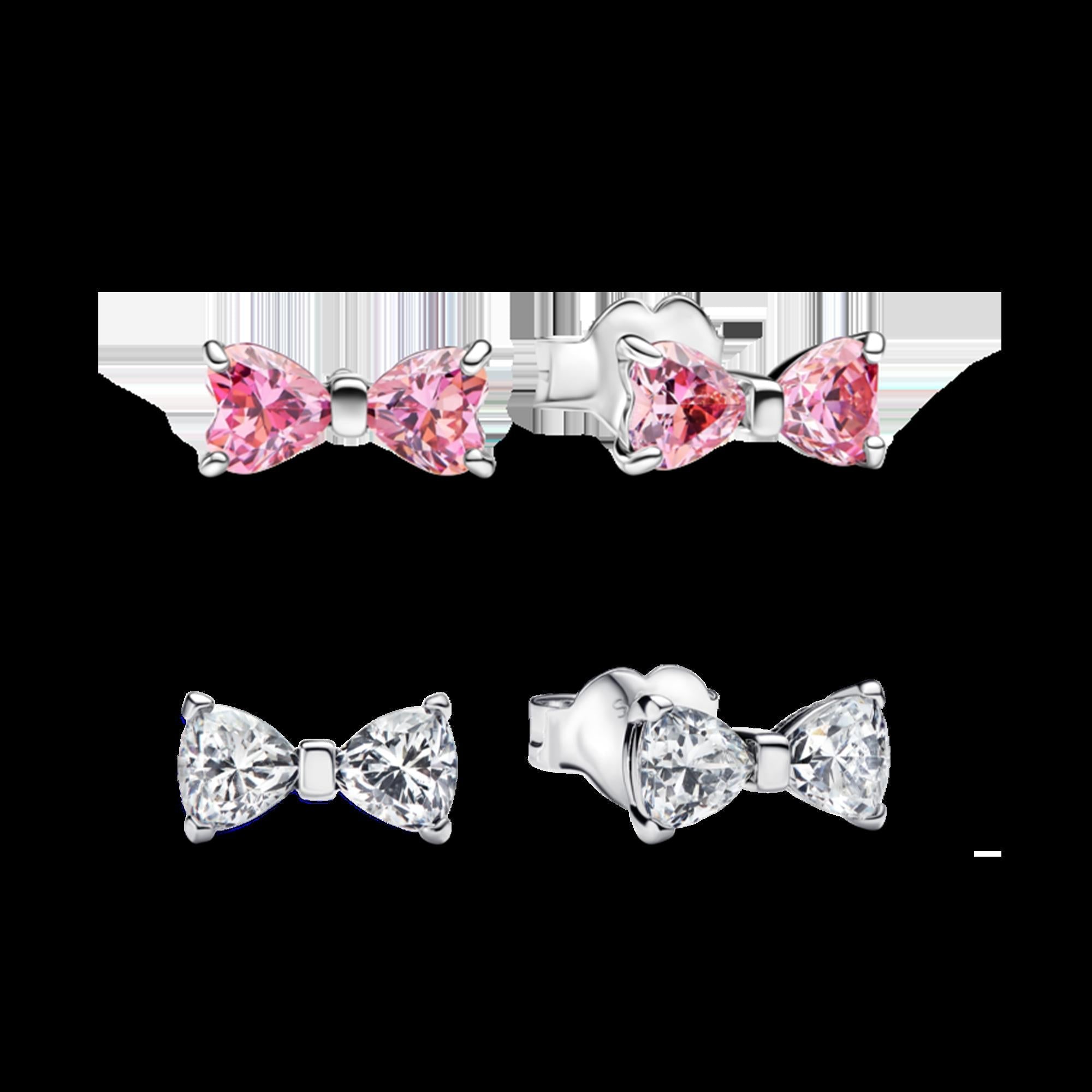 Sparkling Pink Bow Ring